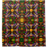 Celebrate the Day of the dead in Mexican style シャワーカーテン (正面)