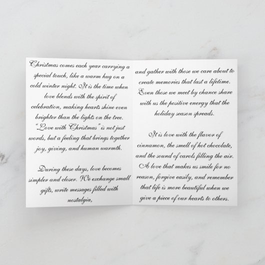 Celebrate the magic カード (内部)