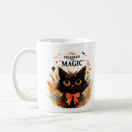 Celebrate the Magic – Halloween Cat コーヒーマグカップ