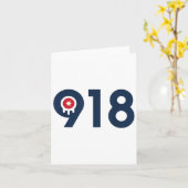 Celebrate The Nine One Eight Tulsa Oklahoma 918 Ar カード (黄色い花)