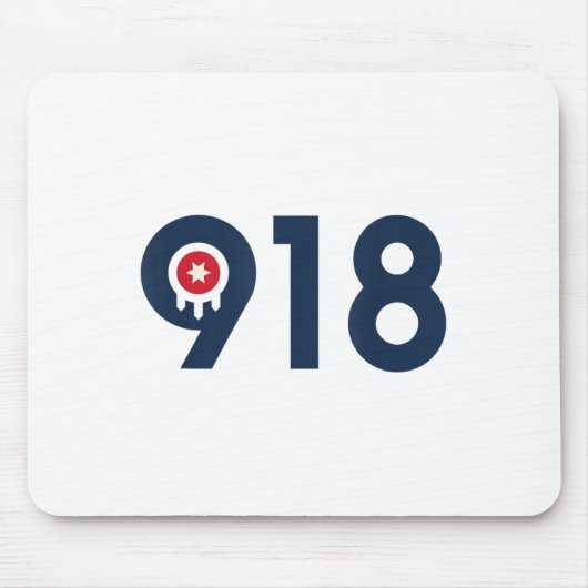 Celebrate The Nine One Eight Tulsa Oklahoma 918 Ar マウスパッド (正面)