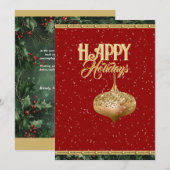Celebrate the Season with a Sparkling Holiday Card シーズンカード (正面/裏面)