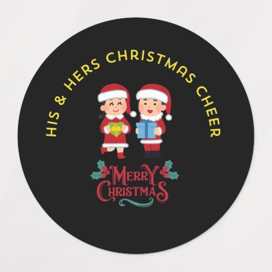 Celebrate togetherness this season with this adora ラベル (デザイン2)