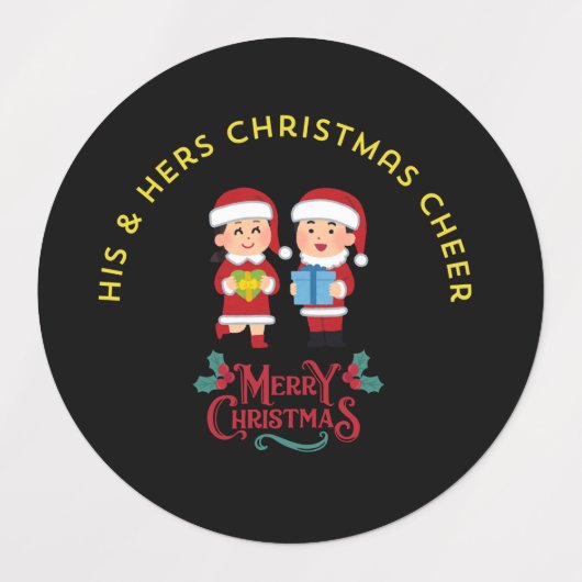 Celebrate togetherness this season with this adora ラベル (デザイン1)