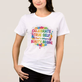 Celebrate True Self Sticker トライブレンドＴシャツ