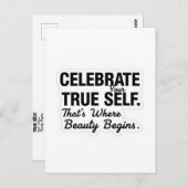 Celebrate True Self Sticker ポストカード (正面/裏面)