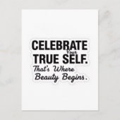 Celebrate True Self Sticker ポストカード (正面)
