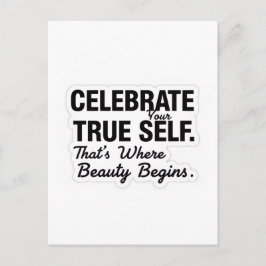 Celebrate True Self Sticker ポストカード