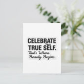Celebrate True Self Sticker ポストカード (スタンド正面)