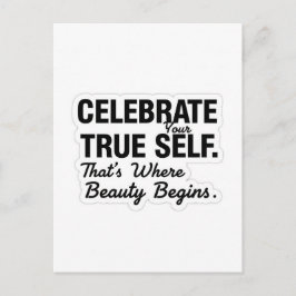 Celebrate True Self Sticker ポストカード