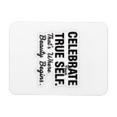 Celebrate True Self Sticker マグネット (横)