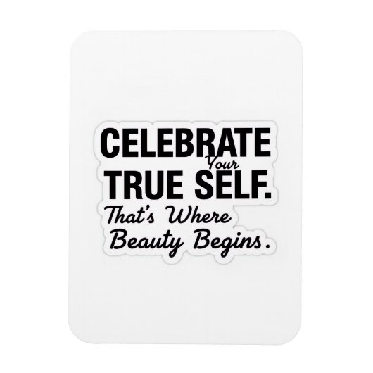 Celebrate True Self Sticker マグネット (縦)