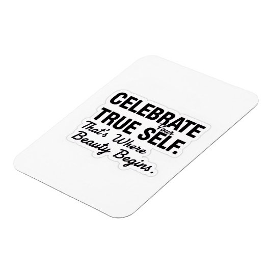 Celebrate True Self Sticker マグネット (左側)