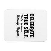 Celebrate True Self Sticker マグネット (横)