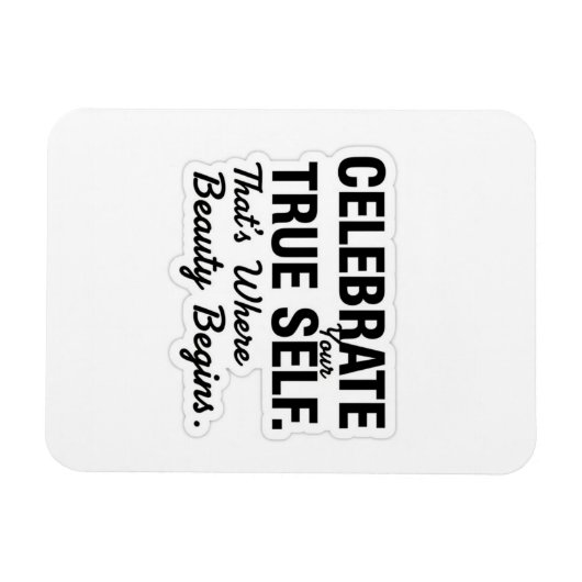 Celebrate True Self Sticker マグネット (横)