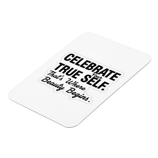 Celebrate True Self Sticker マグネット (左側)