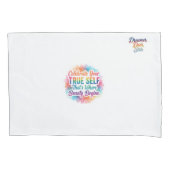 Celebrate True Self Sticker 枕カバー (正面)