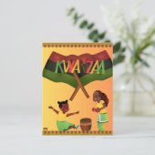 "Celebrate Unity: A Joyful Kwanzaa Gathering" ポストカード (スタンド正面)