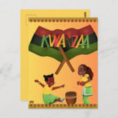 "Celebrate Unity: A Joyful Kwanzaa Gathering" ポストカード (正面/裏面)