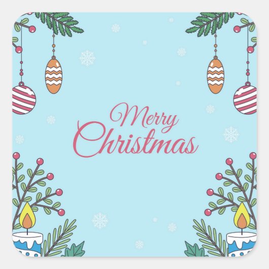 Celebrate with Us  スクエアシール (正面)