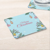 Celebrate with Us  スクエアペーパーコースター (アングル)