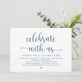 Celebrate With Us Elegant Wedding Reception Dinner 招待状 (スタンド正面)