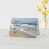 CELEBRATE YOUR "BIRTHDAY" AT THE BEACH CARD カード (黄色い花)