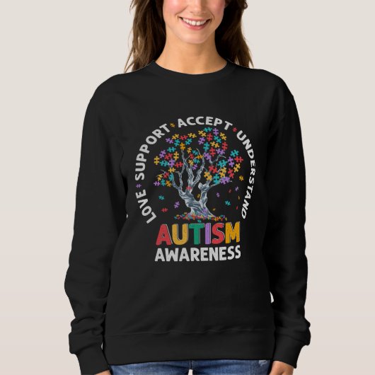 Celebrate Your Niece or Nephew with Our Autism Awa スウェットシャツ (正面)
