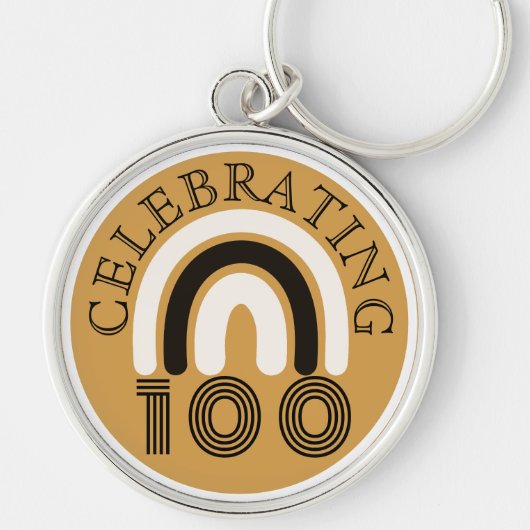 Celebrating 100 Typography キーホルダー (正面)