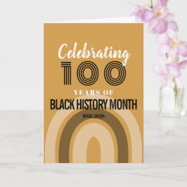 Celebrating 100 Years Of Black History Month カード