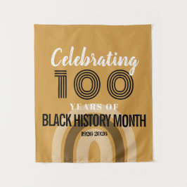 Celebrating 100 Years Of Black History Month タペストリー