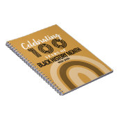 Celebrating 100 Years Of Black History Month ノートブック (右側)