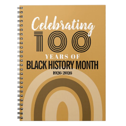 Celebrating 100 Years Of Black History Month ノートブック (正面)
