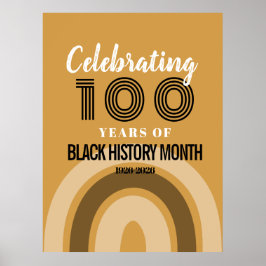 Celebrating 100 Years Of Black History Month ポスター