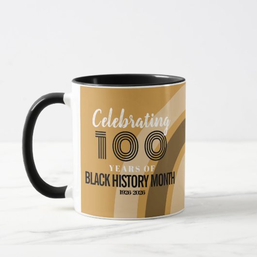 Celebrating 100 Years Of Black History Month マグカップ (左)
