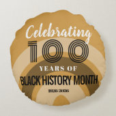 Celebrating 100 Years Of Black History Month ラウンドクッション (裏面)