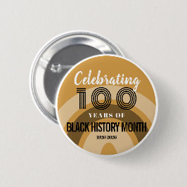 Celebrating 100 Years Of Black History Month 缶バッジ