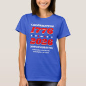 Celebrating 1776–2026 Commemorative Shirt Tシャツ (正面)