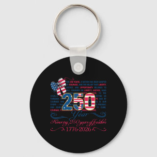 Celebrating 250 America Years of Freedom USA キーホルダー