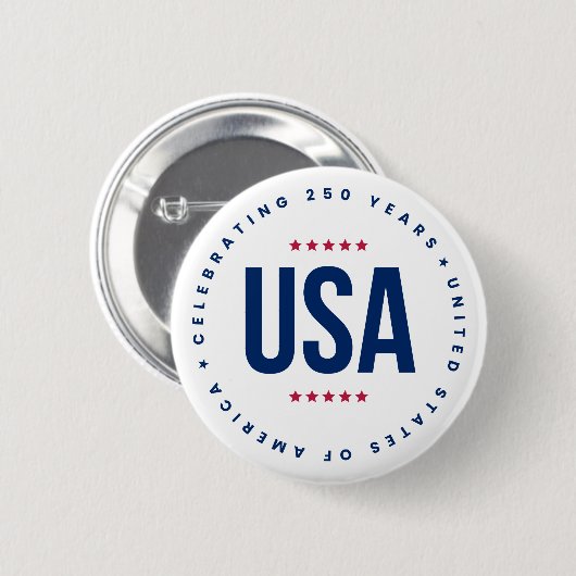 Celebrating 250 Years  缶バッジ (正面&裏面)
