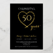 Celebrating 50 Years Anniversary Photo 箔招待状 (正面)