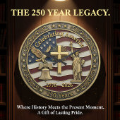 Celebrating America 250 Years Patriotic ラージ壁時計