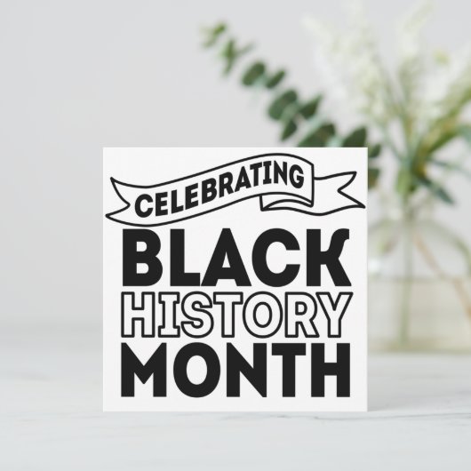 Celebrating Black History Month 招待状 (スタンド正面)