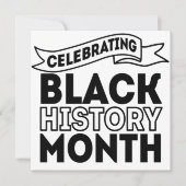 Celebrating Black History Month 招待状 (正面)