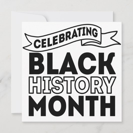 Celebrating Black History Month 招待状 (正面)