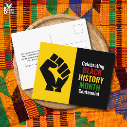 Celebrating Black History Month Centennial シーズンポストカード