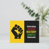 Celebrating Black History Month Centennial シーズンポストカード (スタンド正面)