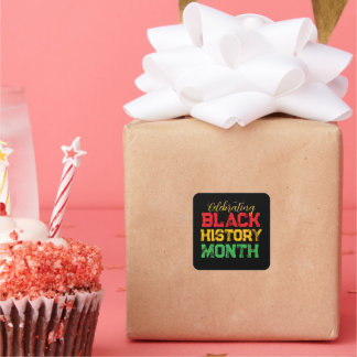 Celebrating Black History Month Personalized スクエアシール