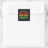 Celebrating Black History Month Personalized スクエアシール (バッグ)