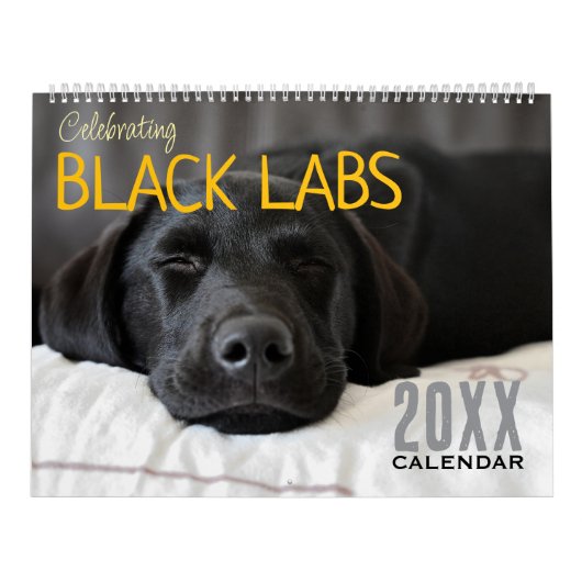 Celebrating Black Labs Labrador Dog Calendar 2026  カレンダー (カバー)